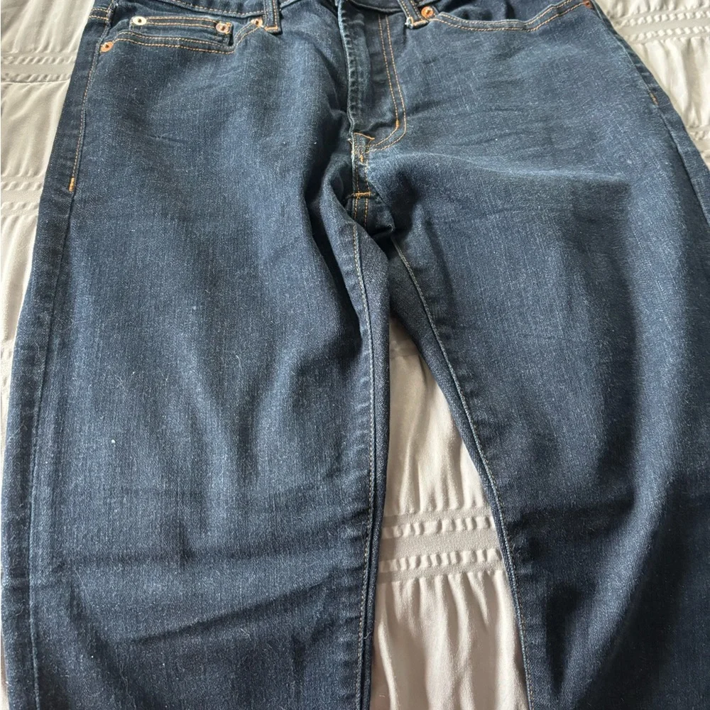 American Eagle Outfitters Men's Slim Jeans in Dark Blue - Picture 3 of 4